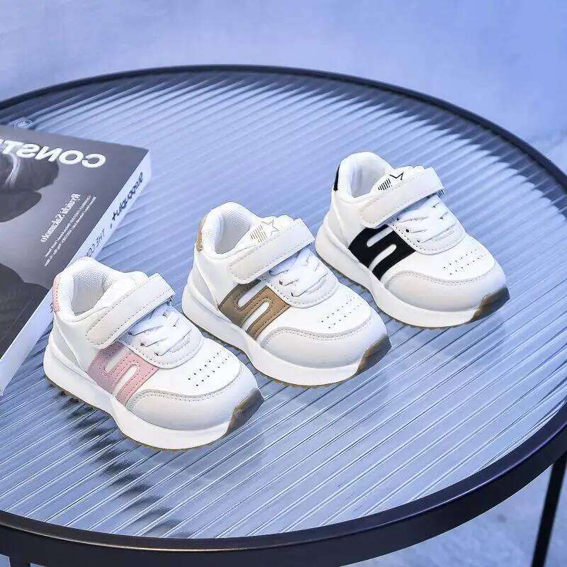 Children Sports New Kids Walking Fashion Mesh Running Casual Soft Bottom Non slip Shoes Hook and Loop Sneakers Y260128