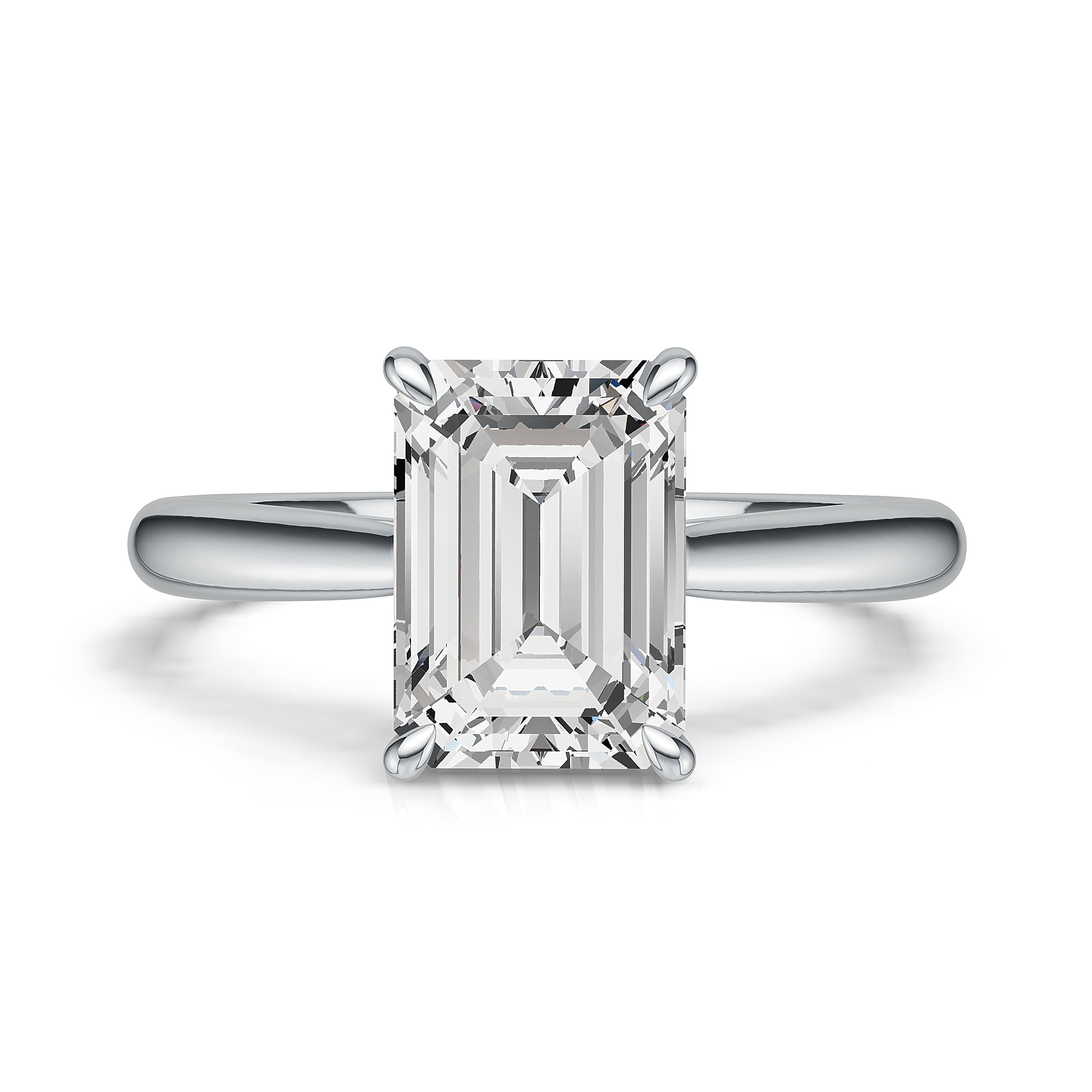 10K Yellow White Gold NGTC Certified DEF VS VVS 2CT Lab Grown Diamond Jewelry Rings