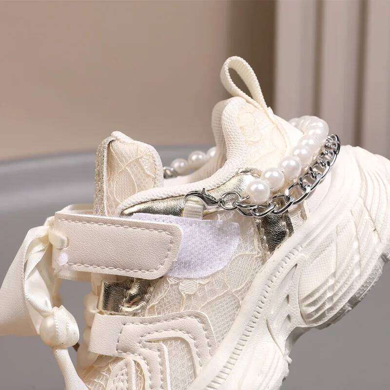 Children's 2025 New Toddler Girls Sport Shoes Pearl Soft Sole Breathable Outdoor Tennis Fashion Kids Sneakers EU21-30 Y260128