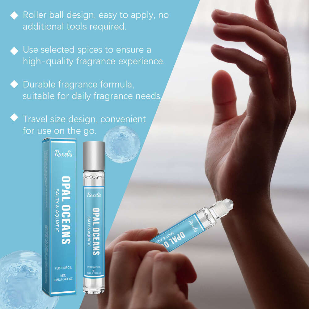 Roxelis Ocean Natural Fragrance Long-Lasting Scent Date Sea Breeze Fresh Roll-On Perfume S260131