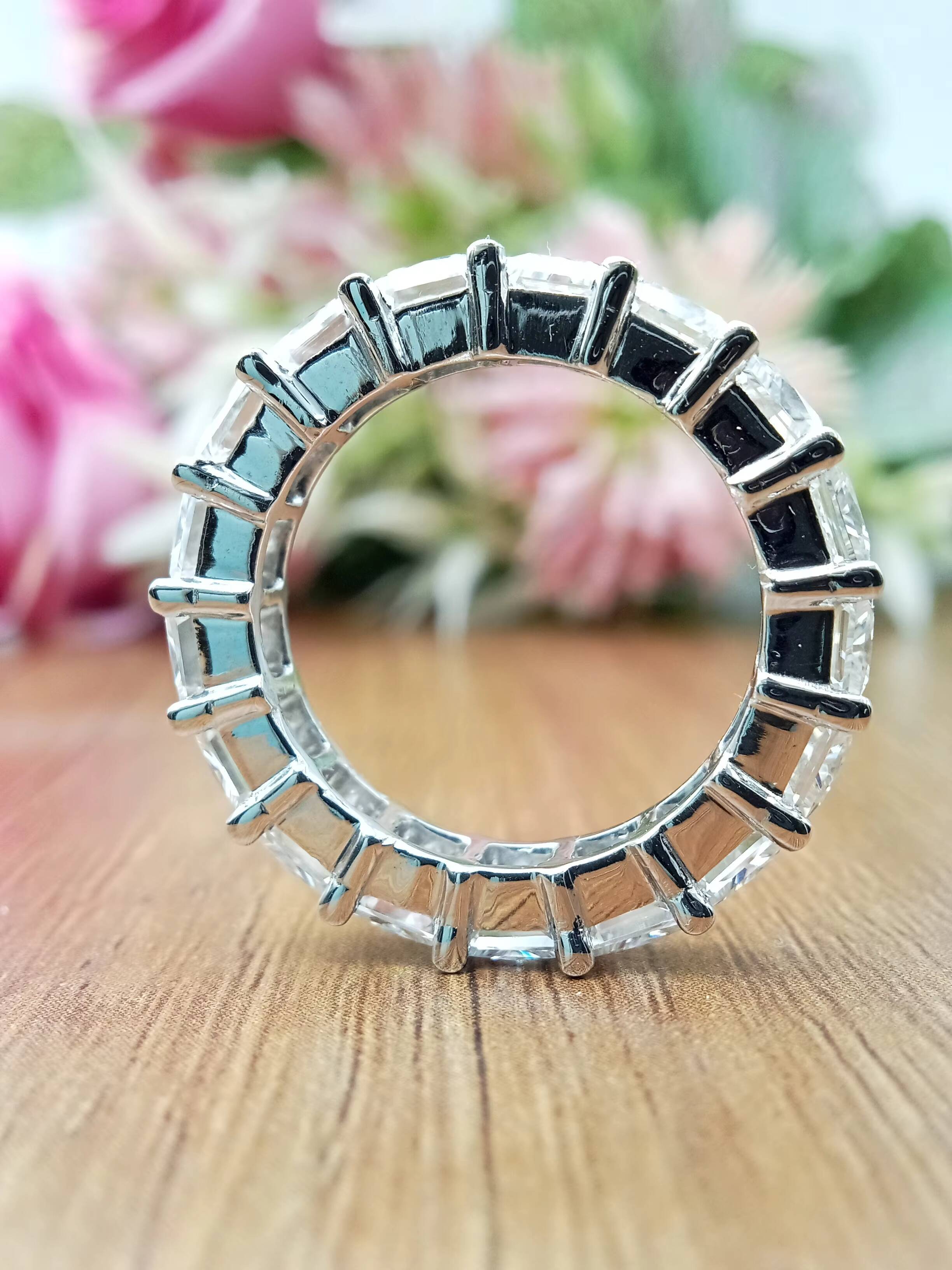 For IGI Certified 14k 18k Gold Plated Classic Engagement Wedding Ring 15ct Brilliant Cut VVS Lab Grown Diamond Womens Parties