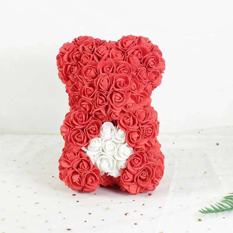 1pc 25cm Teddy Bears Artificial Foam Flower Rose Bear For Women Valentine's Wedding Birthday Anniversary Gifts 2025 Y260131