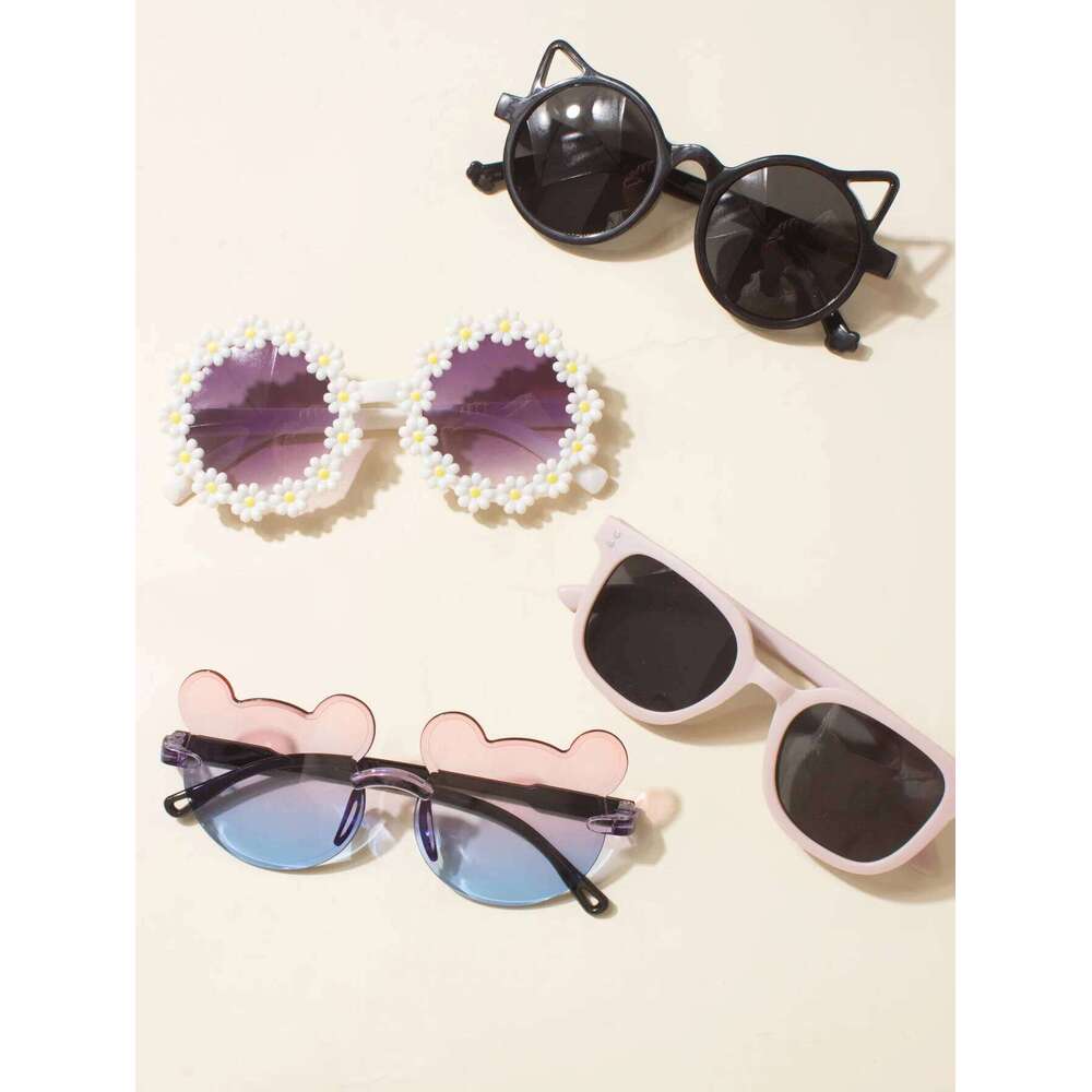 4PCS Sunglasses,Baby Boy And Baby Girl Sunglasses,Cool,Cute,Baby Sunglasses Gift,Spring Accessories,Summer Accessories H260130