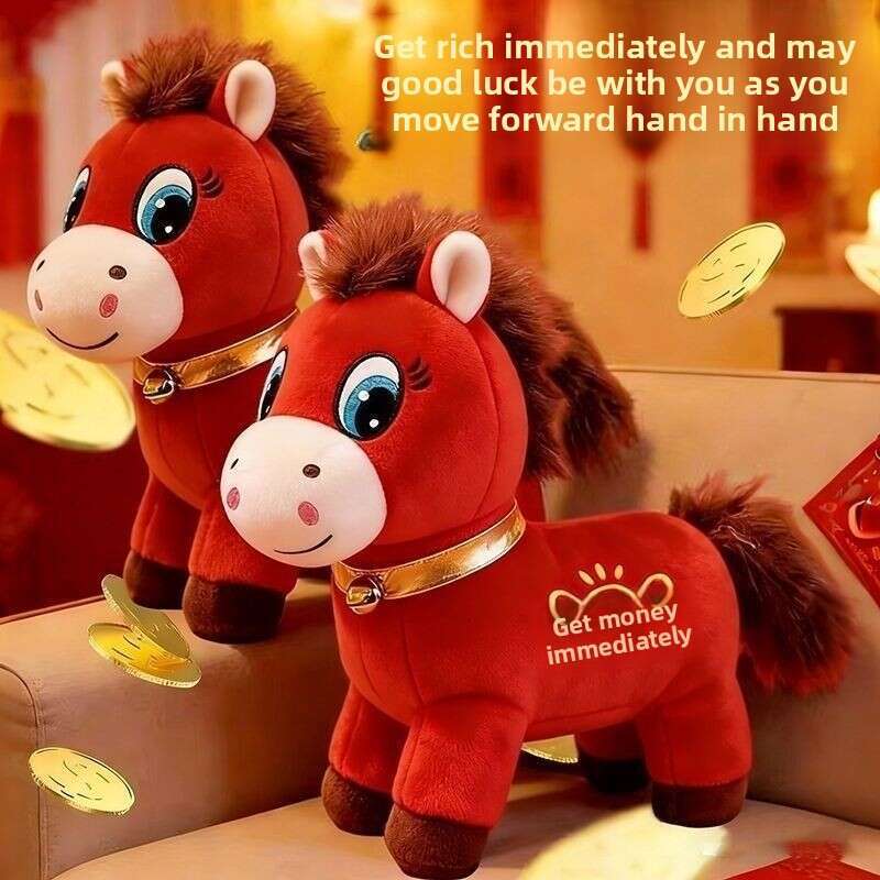 Genuine In-Stock Hot-Selling Work Off-Duty Plush Toy Year Of The Mascot Crying Laughing Horse