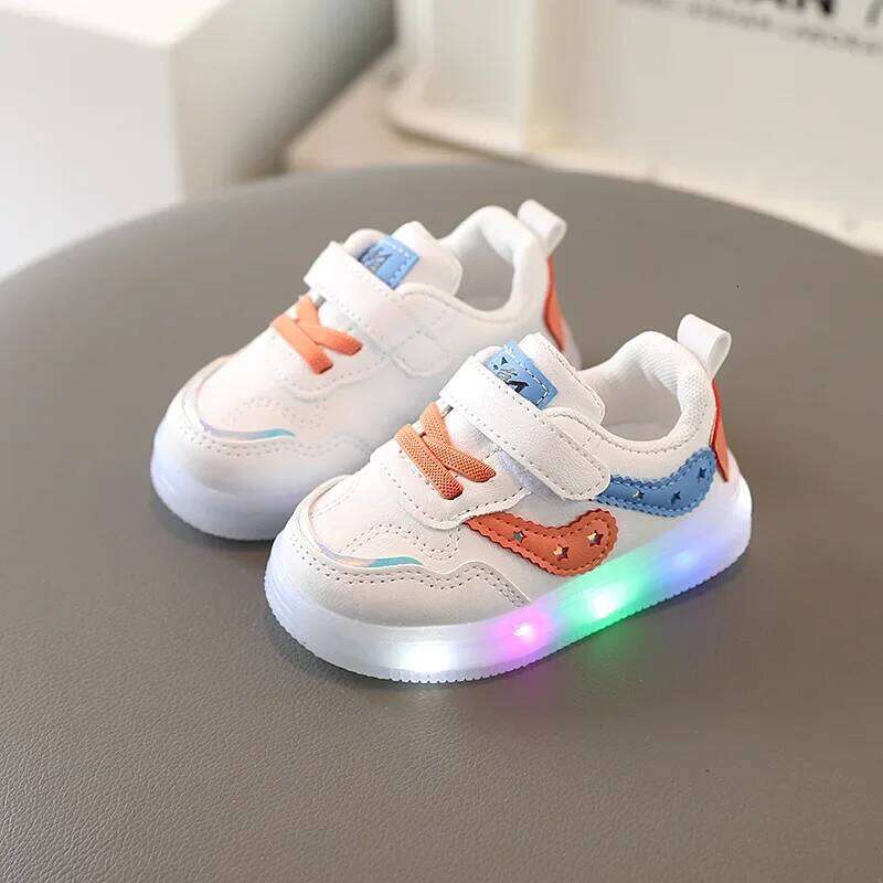 Child Boys Girl Led Light Sneakers Glowing Shoe for Kids Soft Soled Breathable Casual shoes Infant Toddler Baby Shoes Tenis Y260128