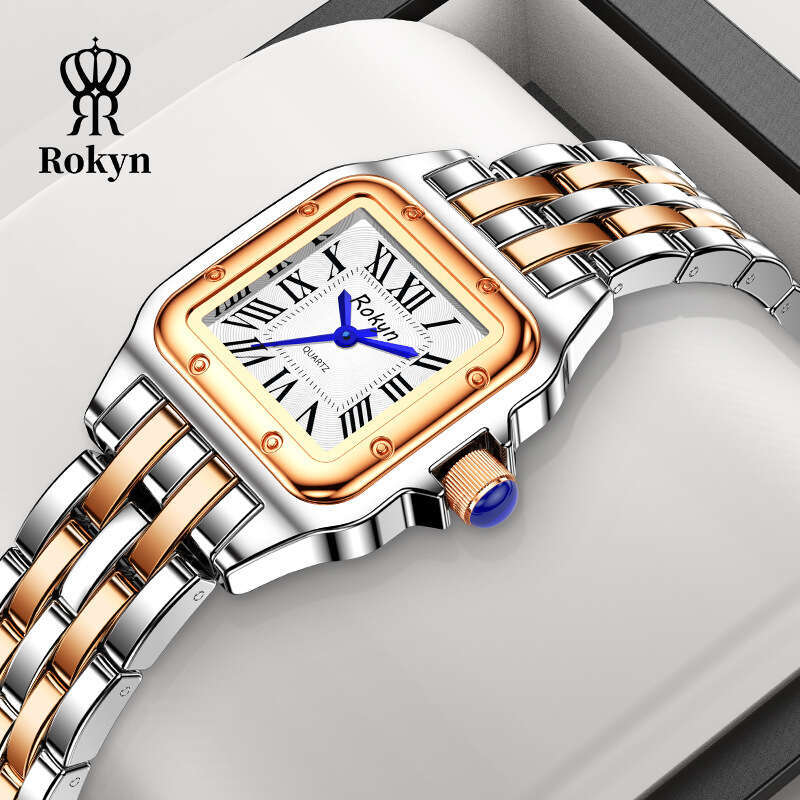 Light Luxury Square Women's Watch Fashionable and Elegant Waterproof Quartz Wristwatch