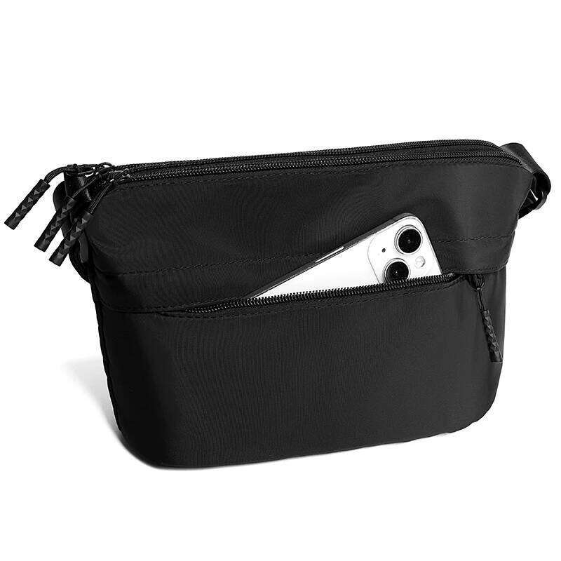 Men's leather cross-body trendy 2025 new nylon student casual shoulder fashionable men's business bag