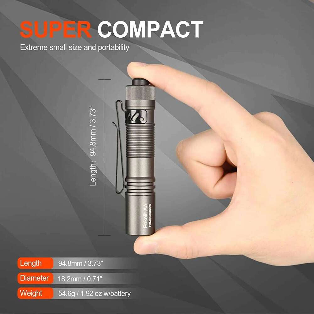 ACEBEAM High CRI EDC Flashlight Pokelit AA Rechargeable LED Flashlights Wide Voltage Mini Torch For Camping Survival Convoy Work H260131