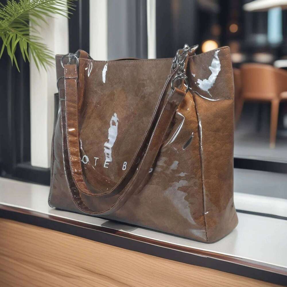 New chain hand bill of lading shoulder women's retro simple large Tote bag XJ260130