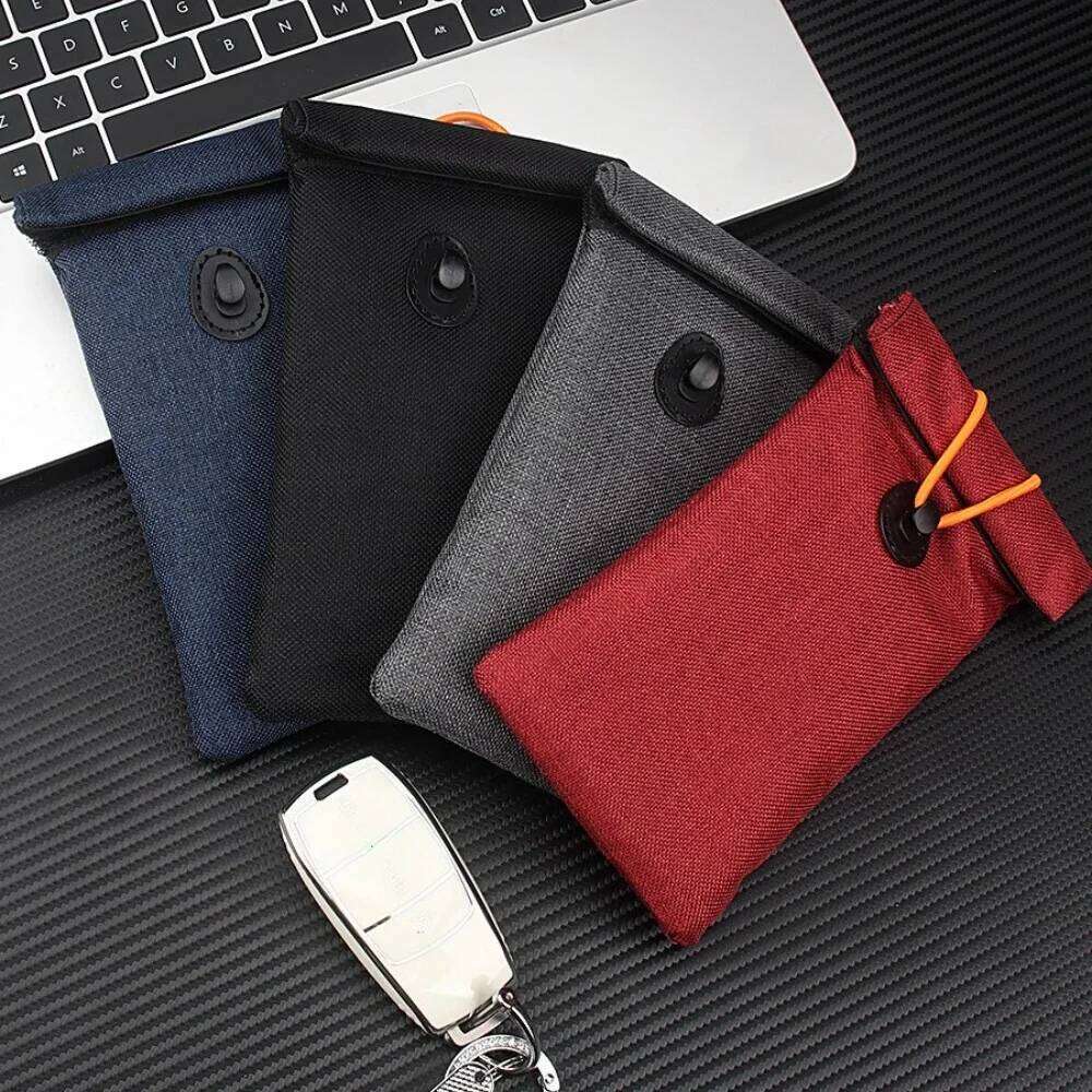 For RFID Mobile Phone Leakage New Faraday Car Shielding Key Case Signal Blocking Bag RF Information Privacy Protection 2025