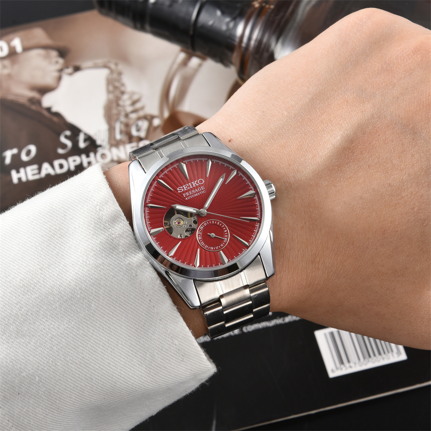 Mens SEIKOity Automatic Movement watch multifunction Wristwatch Designers Men Watches Stainless Steel Wristwatches Montre de luxe #348