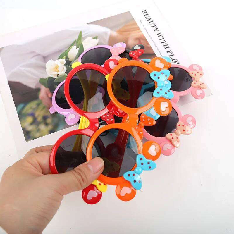 2025 Children's Fashionable Boys And Girls Baby UV Cute Cartoon Sun Protection Sunglasses H260130