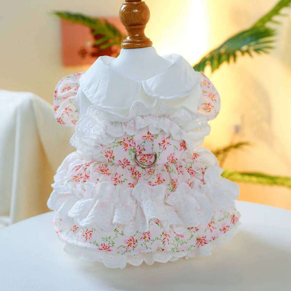 Dog for Small Dogs Floral Girl Puppy Dress Breathable Cute Princess Doggie Dresses Spring Summer Pet Cat Clothes H260129
