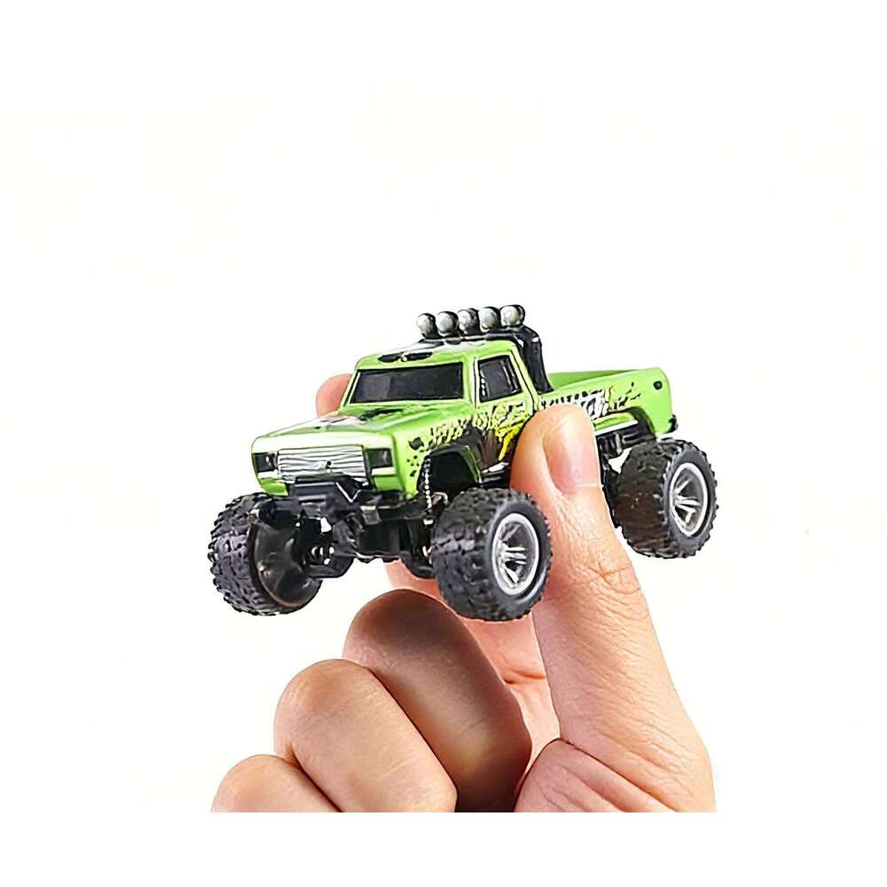 RC Car, 1/64 Scale Mini Control Monster Truck with Trailer, 2.4Ghz & APP Remote Control, Rechargeable Alloy Shell Mi Y260131