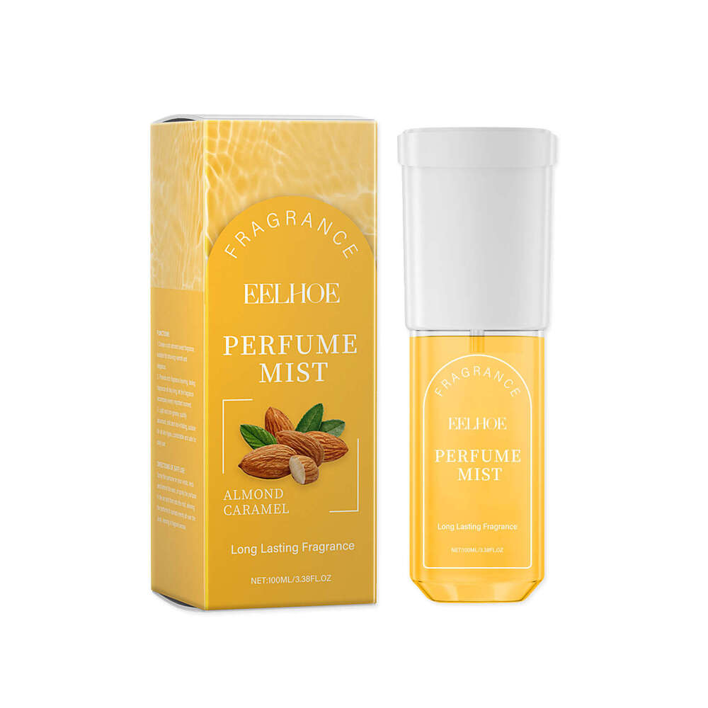 EELHOE Almond Caramel Body Perfume Spray Lightweight Gentle Scent Natural Fresh Not Greasy Elegant Fragrance S260131