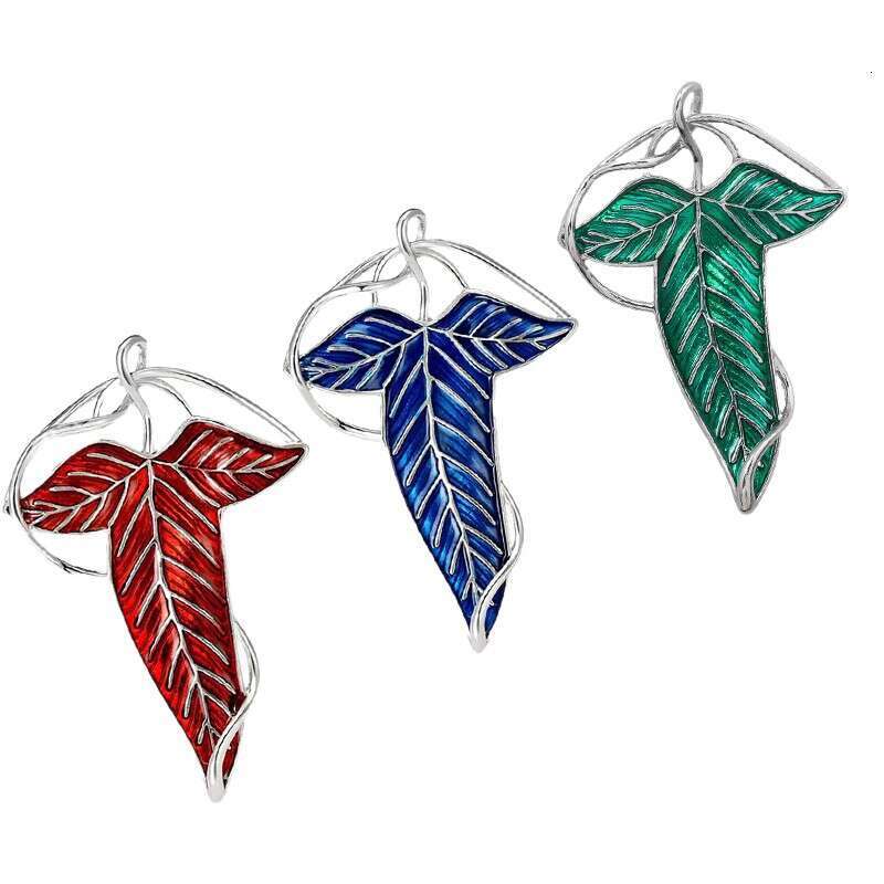 New Exquisite Alloy Enamel Leaf Simple Versatile Women's Suit Cardigan Brooch Jewelry Plant Pin