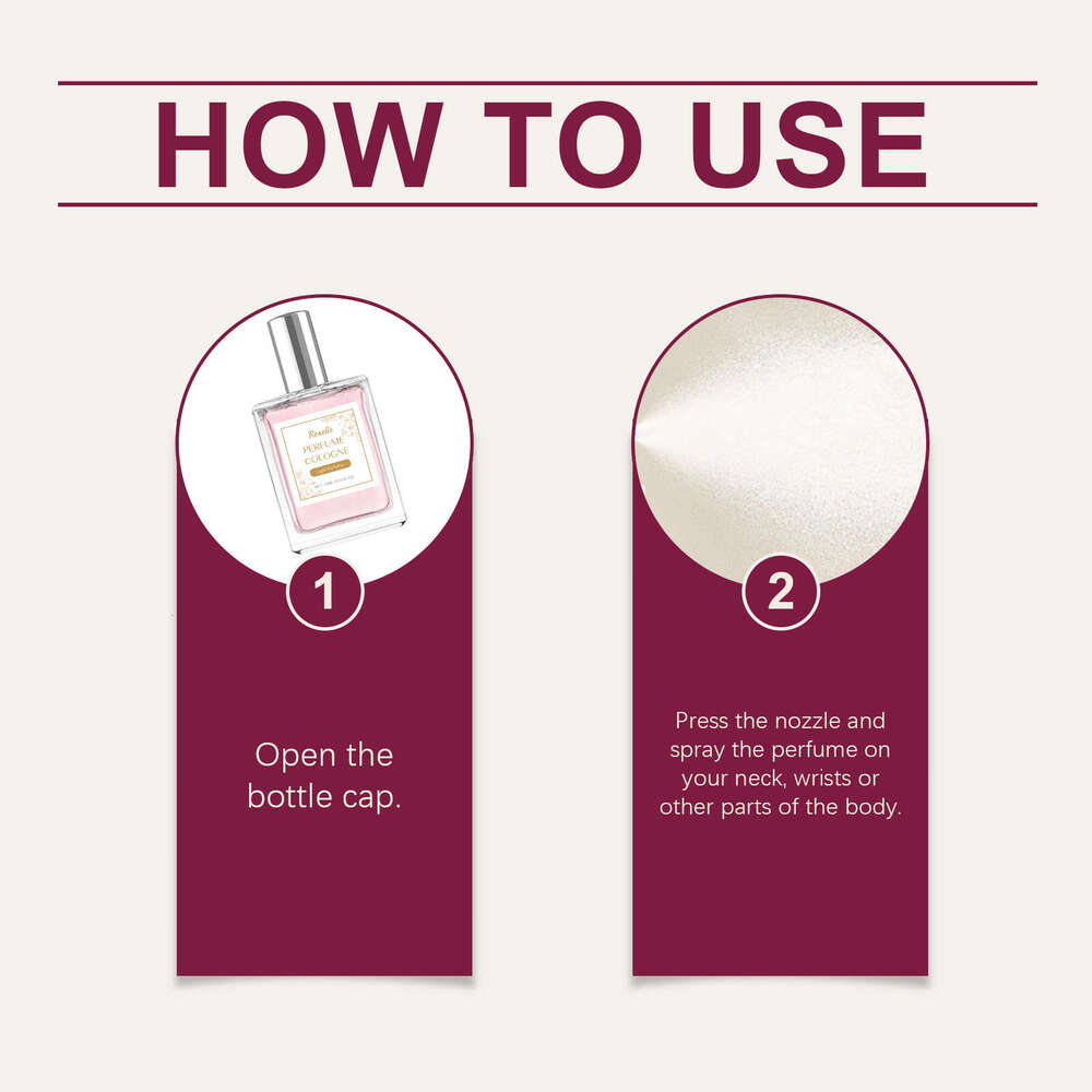 Roxelis Cologne Eau de Toilette Natural Long-lasting Fragrance Elegant Fresh Behind-the-Ear Wrist Daily Niche Couple Dating Perfume S260131