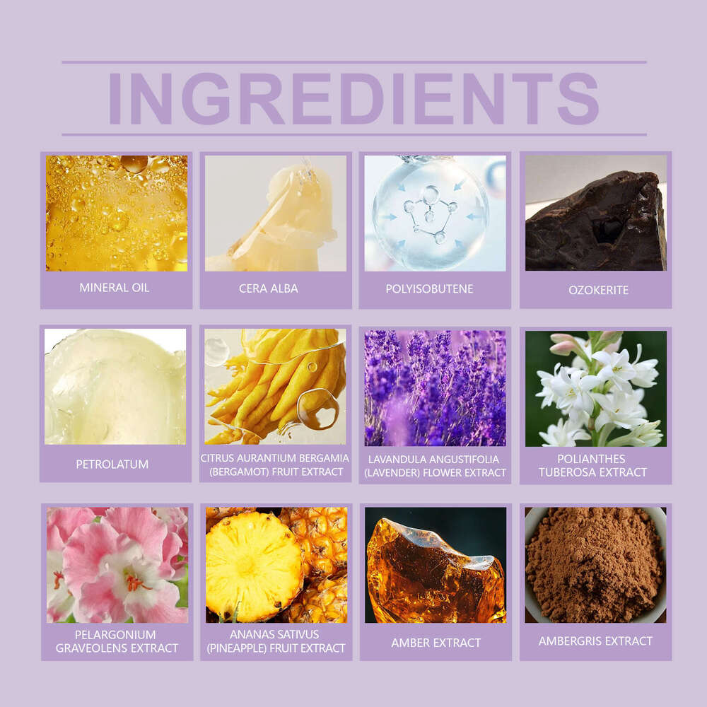 Roxelis Lavender Scent Daily Portable Women's Solid Balm Elegant Fresh Light Fragrance S260131