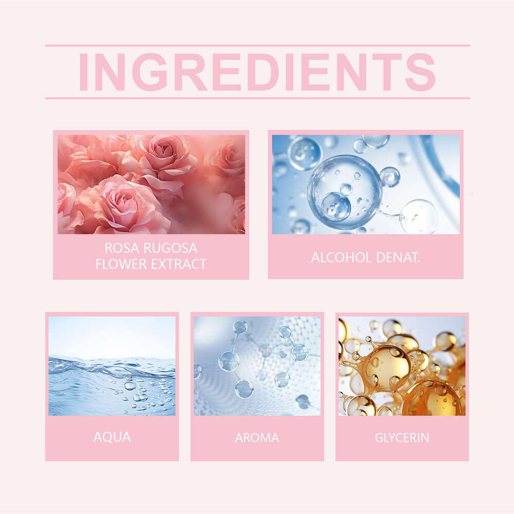 Roxelis Pink Rose Oil Gentle Natural Fresh Floral Portable Long-lasting Fragrance Women's Eau de Toilette S260131