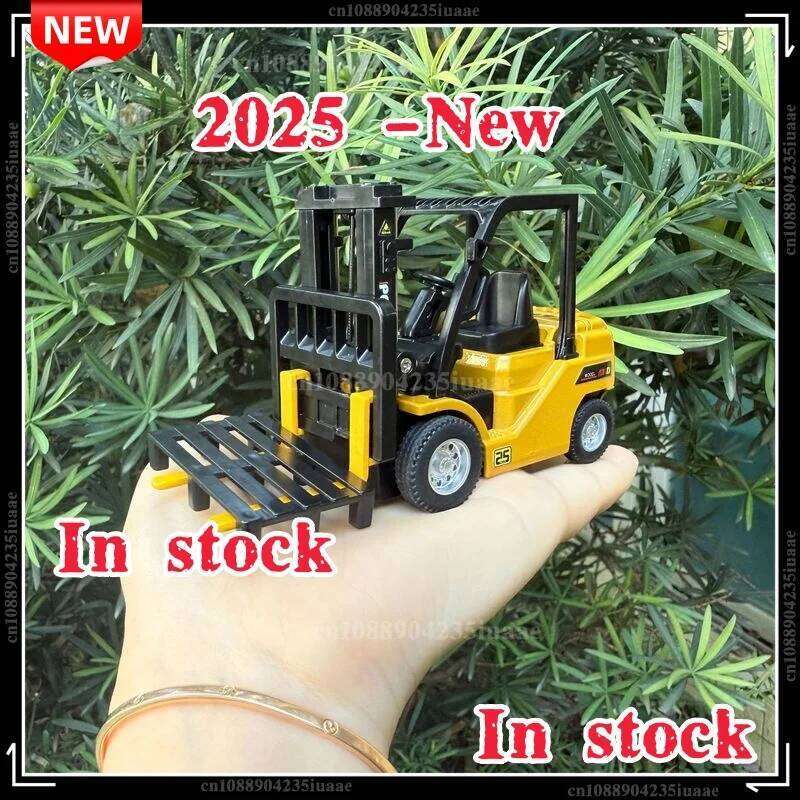 1/64 RC Trucks Alloy Forklift Mini APP 2.4G Rc Cars Remote Control Construction Engineer Vehicle Toys for Boys Adults Kids Gifts Y260131