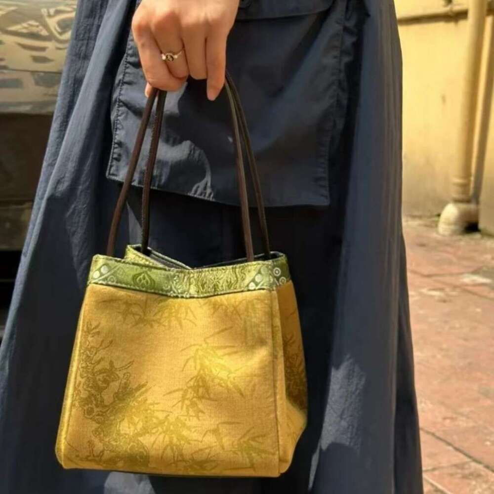 Chinese Handbag For Women Summer New Style Matching Cheongsam Hanfu Ancient Charm Handheld Small Square Bag MASA