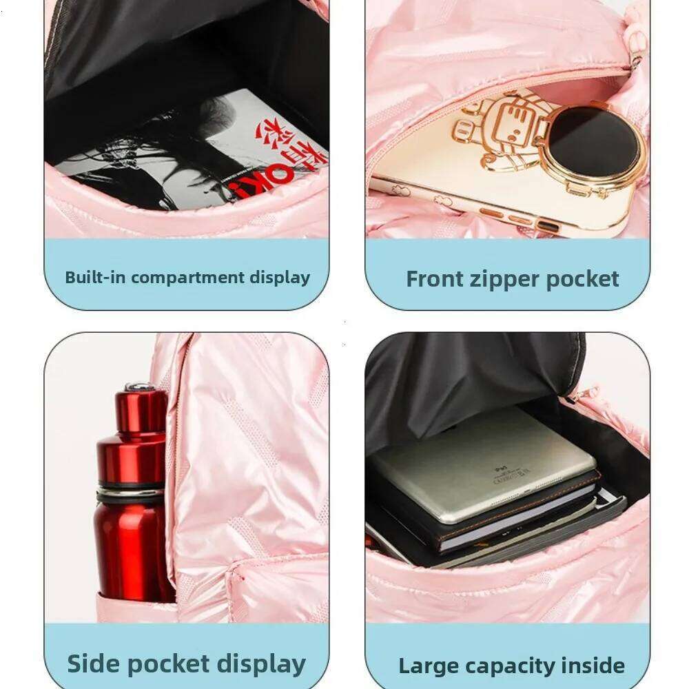 Large Capacity Women Backpacks Waterproof Nylon Fashion Travel Bag Teenagers' Schoolbag School Backpack for College Students