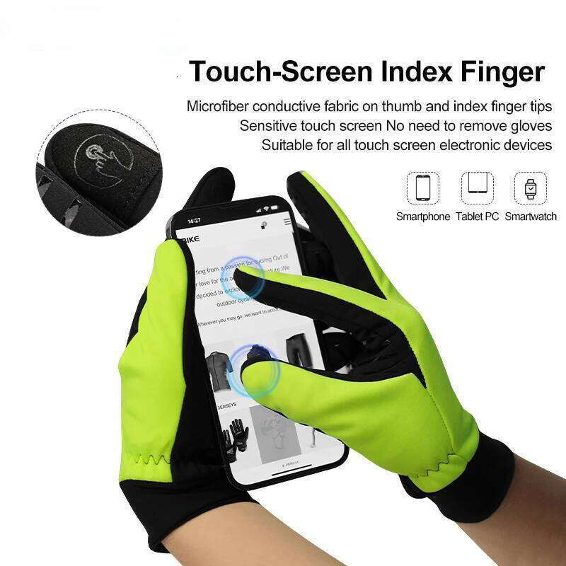 INBIKE Winter Cycling Men Women Warm Fleece Biking Glove For Riding Bicycle Gloves Waterproof Touchscreen Accessories Outdoor Equipment