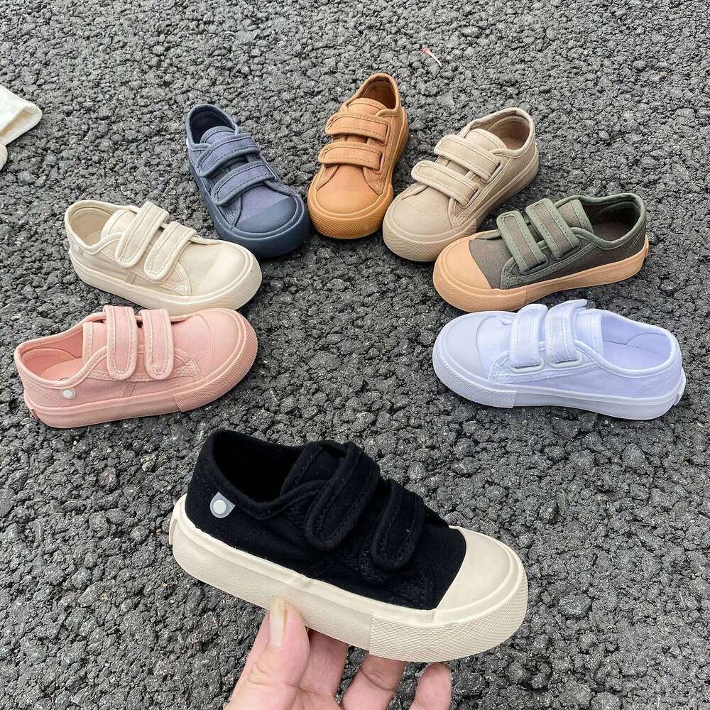 Canvas Shoe Children Spring Toddler Infant Boys Sneakers Girls Candy Color Casual Baby Kids Breathable Soft Bottom Shoes Y260128