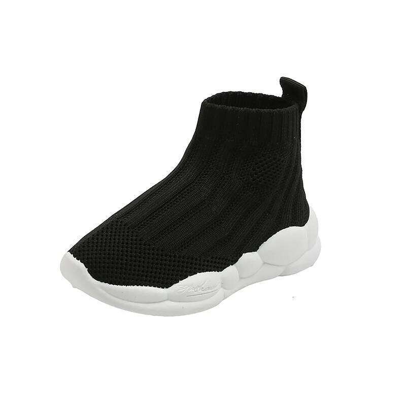 Kids Knitted Fashion High Top for Boys Girls Casual Sport Sock Sneakers 2-6 Years Children Tennis Shoes Y260128