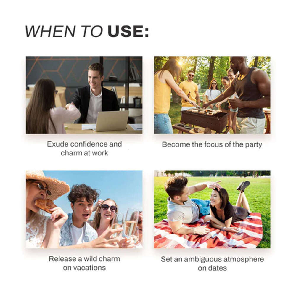 Roxelis Men's Fresh Gentle Non-Pungent Long-Lasting Fragrance Releases Charm Date Atmosphere Perfume S260131