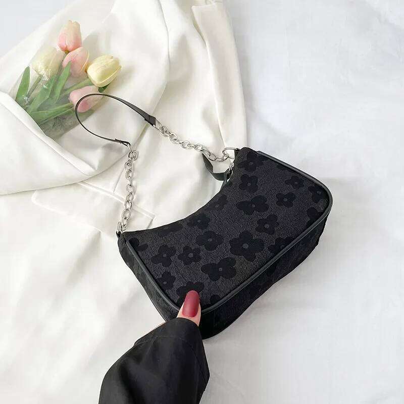 2025 New Fashion Felt Shoulder Small Casual Underarm Bag Female Hand Crossbody Bags for Women Purses and Handbags