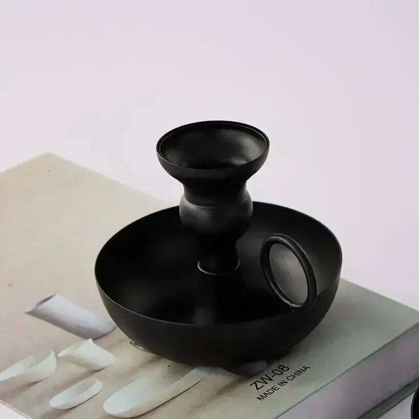 1Pc Iron Candlestick Stand Vintage Retro Style Classic Look Taper Candle Holder For Wedding Decoration Accessories Y260131