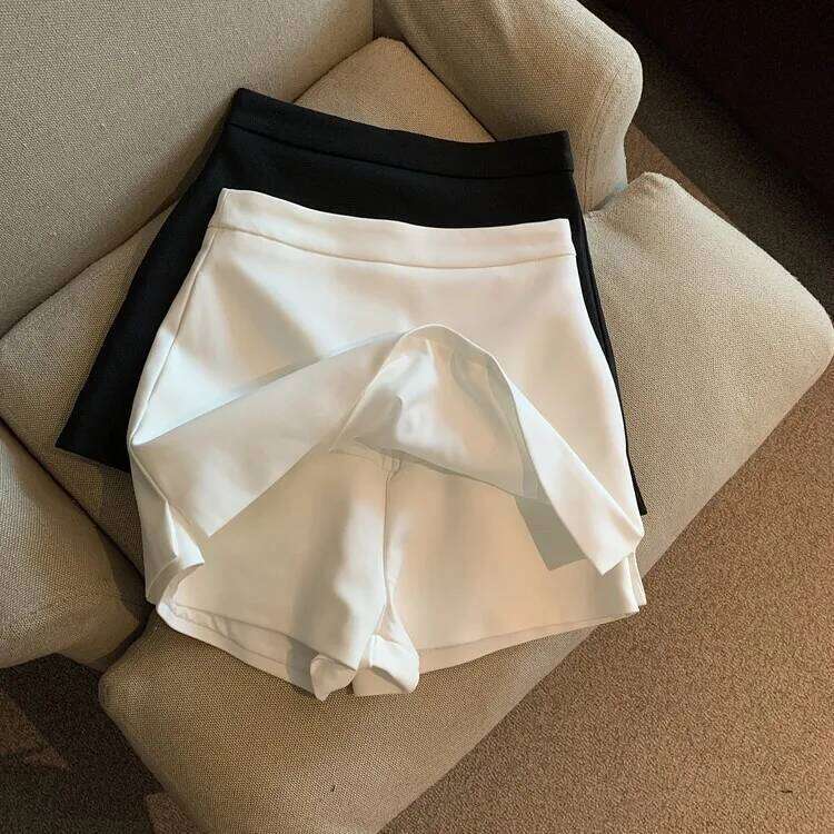 KUSAHIKI Summer Sexy Spicy Girl Suit Shorts Skirt 2023 New Elegant High Waist Skrits Womens Korean Fashion Bottoms Mujer XJ260131