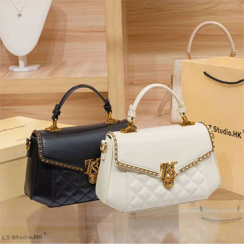 Women's 2024 new autumn and winter light luxury brand single shoulder crossbody bag, high-end texture designer handbag