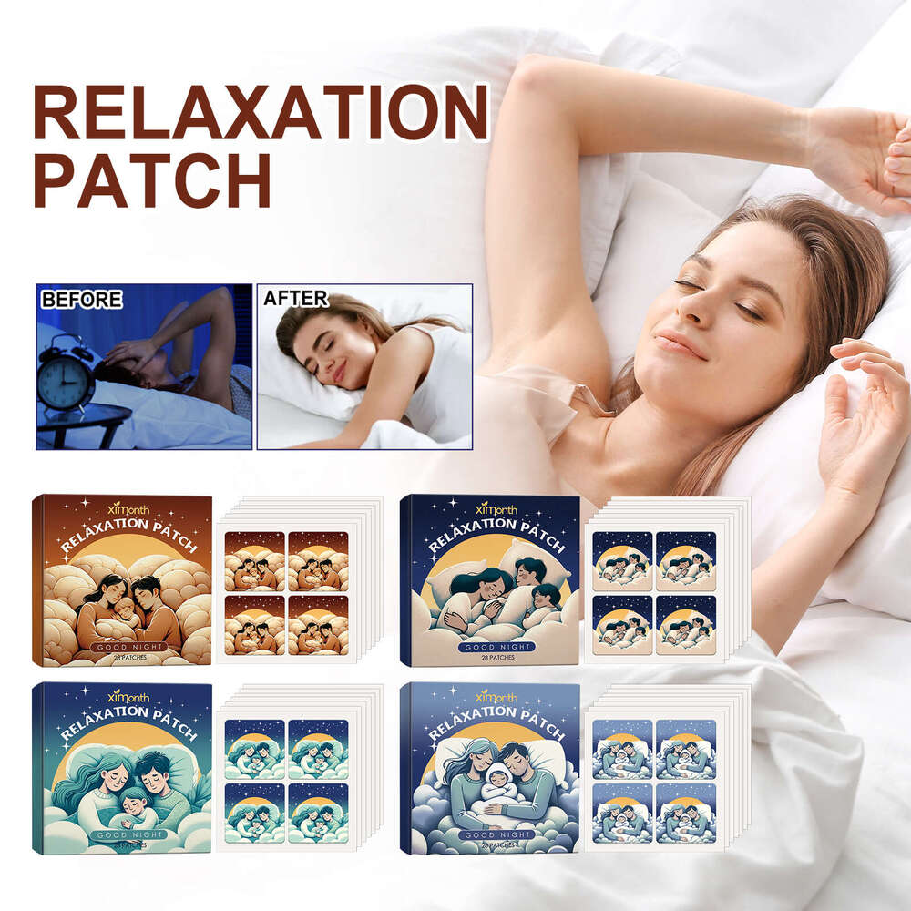Ximonth Goodnight Cartoon Care for Relieve Discomfort Relax Body and Mind Sleep Stickers S260131