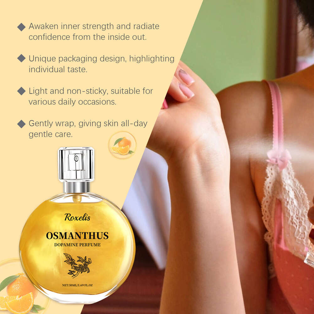 Roxelis Gold-plated Light Fragrance Natural Fresh Moisturizing Charm Long-lasting Fine Mist Osmanthus Perfume Spray S260131