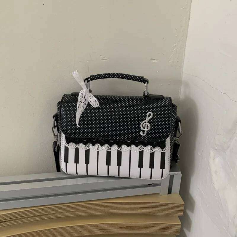 Womens Music Small Shoulder Piano Guitar Shape Crossbody Bags Tote Purse XJ260131