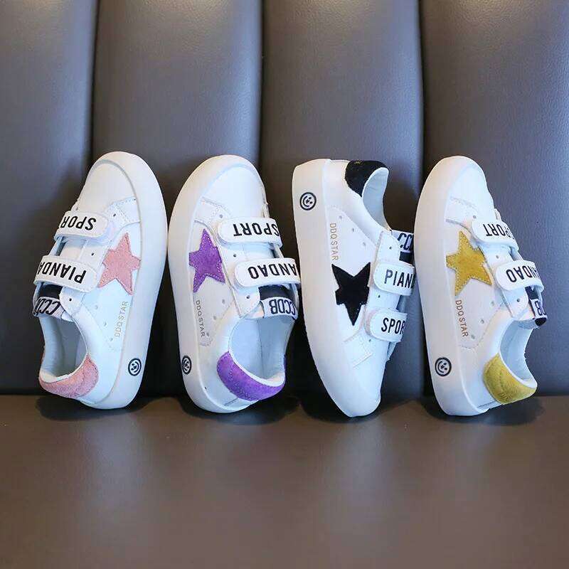 Small White Autumn New Girls Dirty Casual Stars Breathable Boy Board Shoes Sneakers Comfortable Daily Kids Y260128