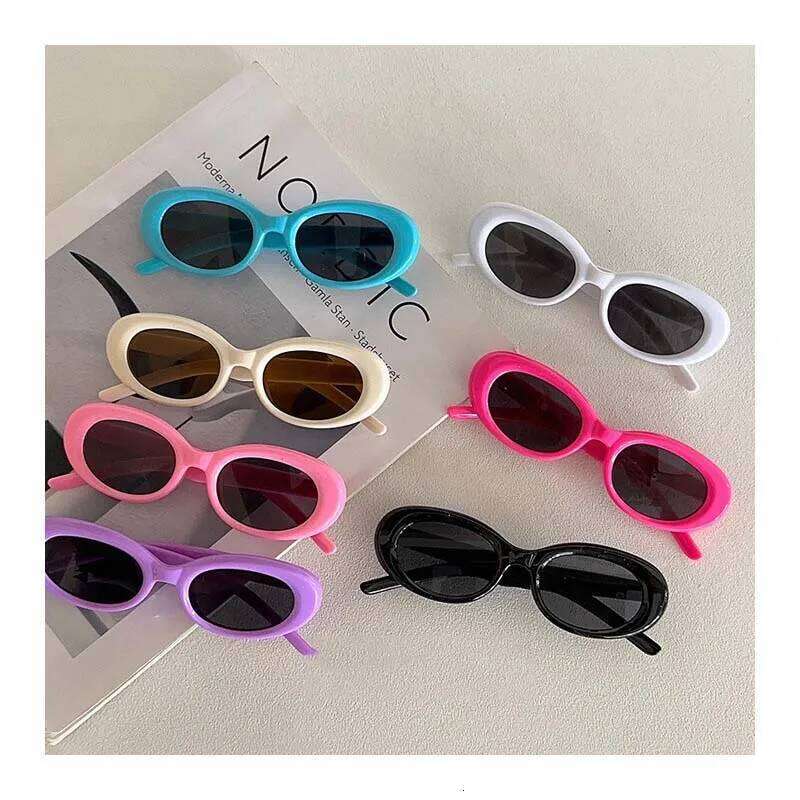 2024 Korean Baby Children's Glasses Fashionable Boys Girls Sunshade Sunglasses Summer Kids Accessories H260130