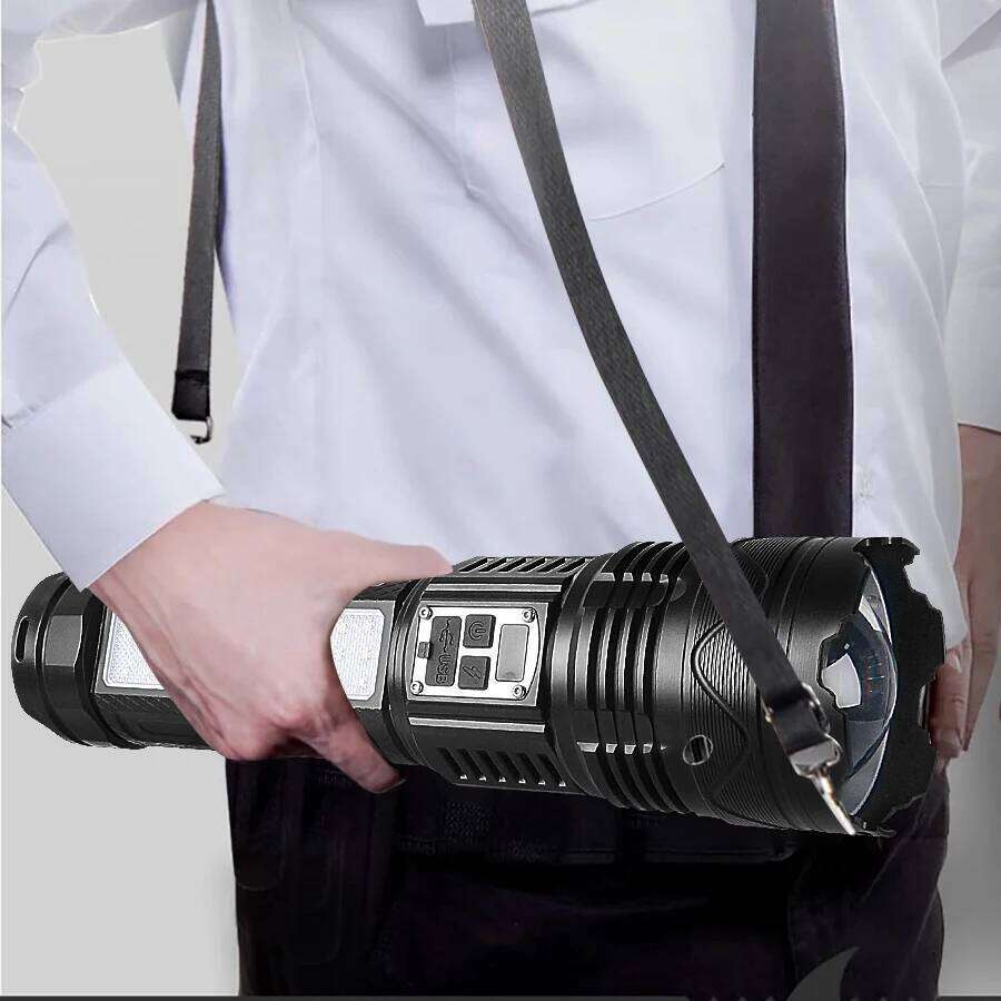 26000000LM High Power LED 20000mAh Built-in battery Rechargeable Torch With COB Light Tactical Flashlight USB Lantern H260131
