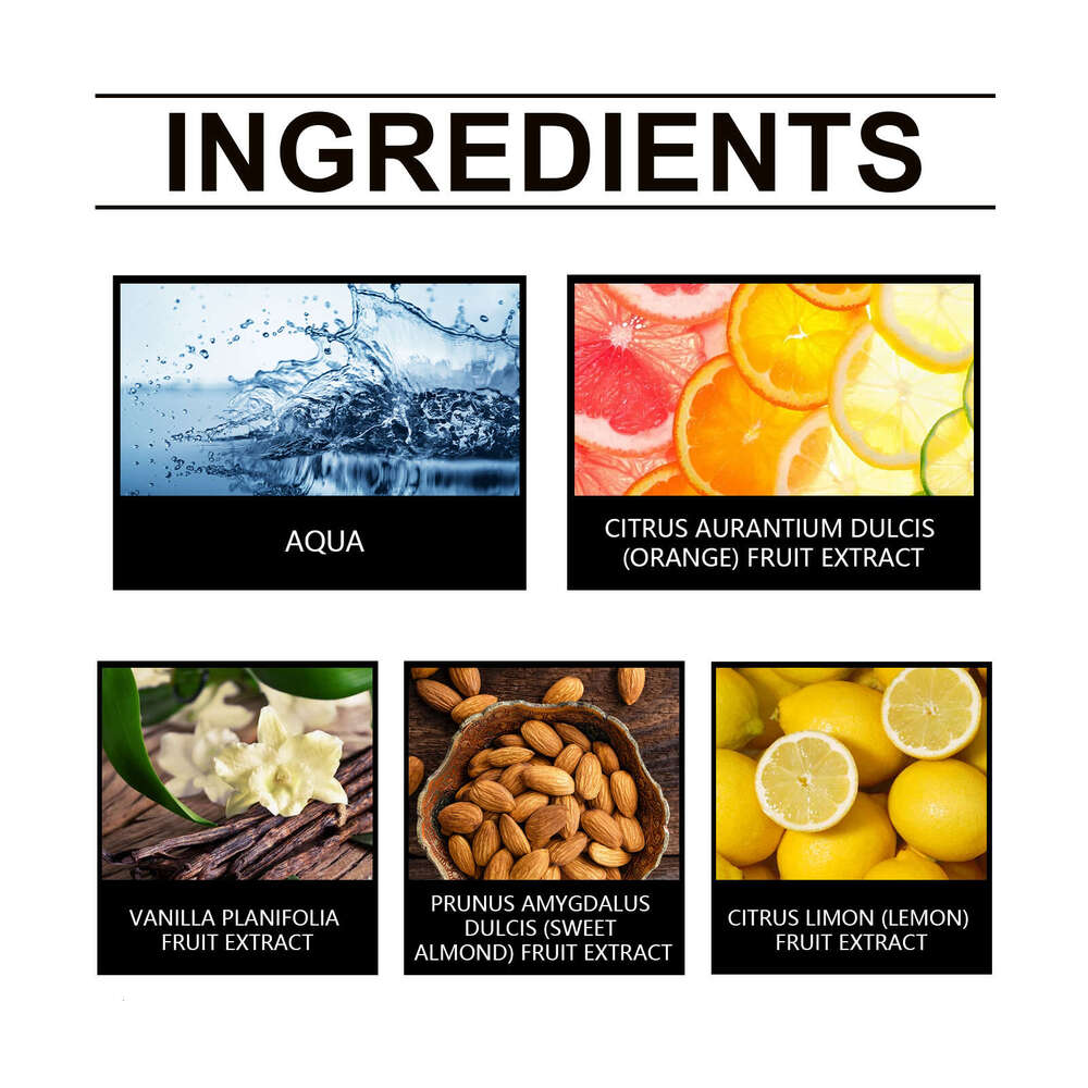 Roxelis Scented Almond Vanilla Light Sweet Fresh Long-lasting Elegant Charm Perfume S260131