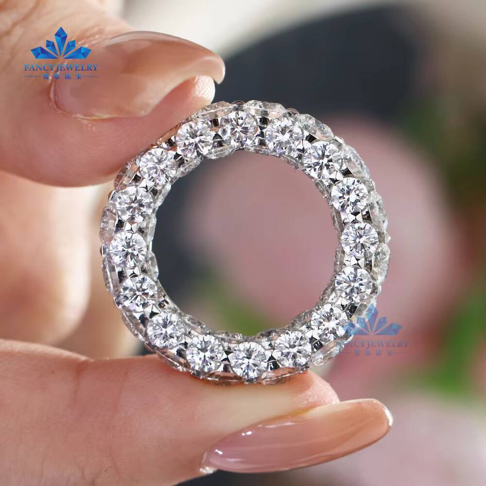 Wholesale 18K Classic Gold Lab Grown Diamond Engagement Wedding Ring Round Cut Lab Created Ring for Women and Men