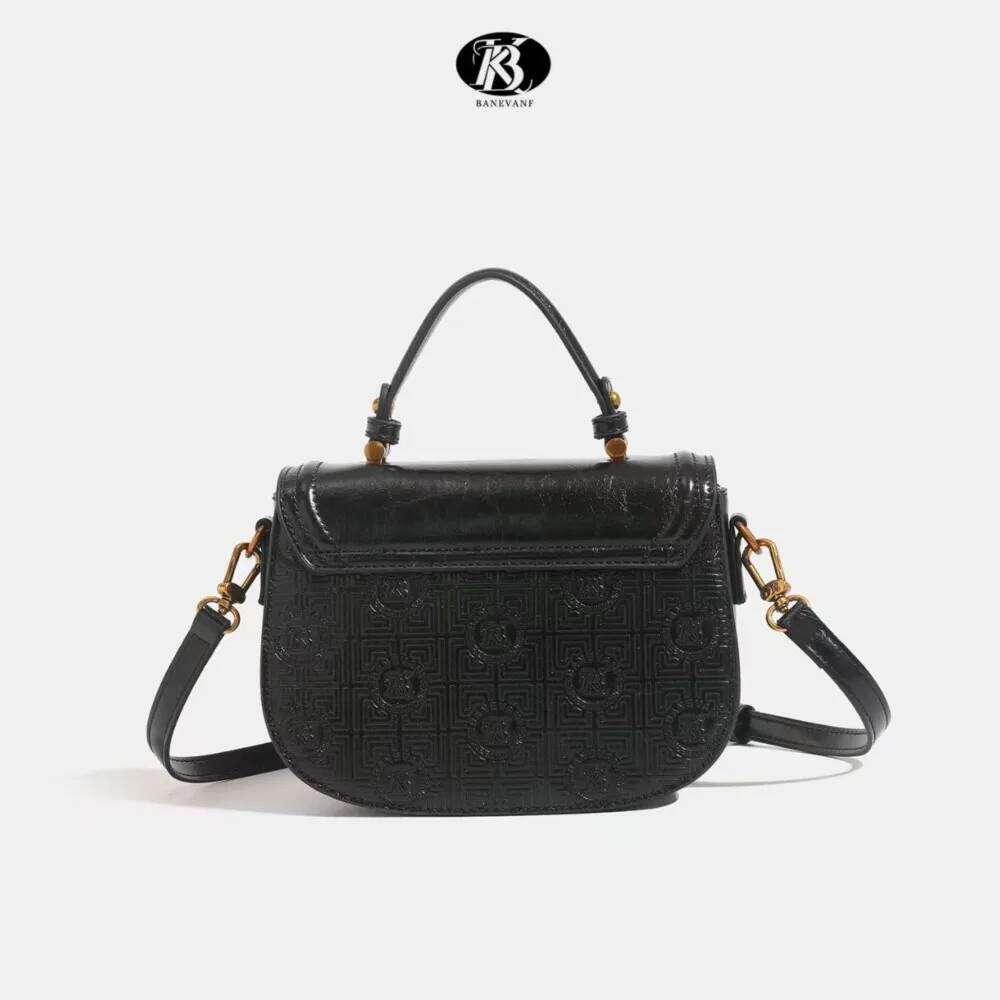 KB Women's Bag 2025 New Style High-end designer embossed fashion versatile single-shoulder crossbody Small round bag