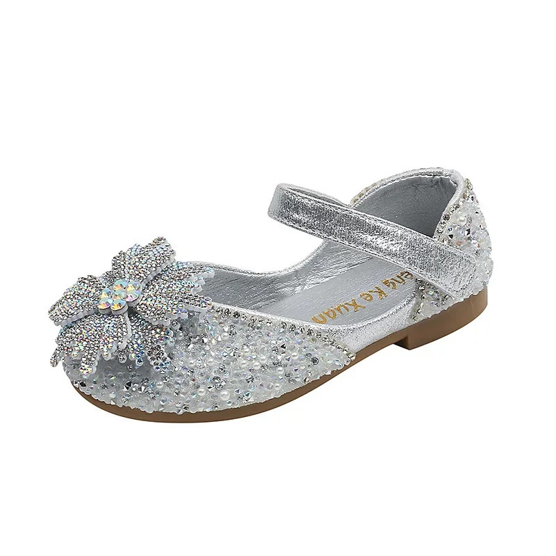 Spring Autumn Kids Fashion Leather Shoes Girls Causal Performance Shoes Shallow Princess Ballet Childrens Flat Shoes 260124