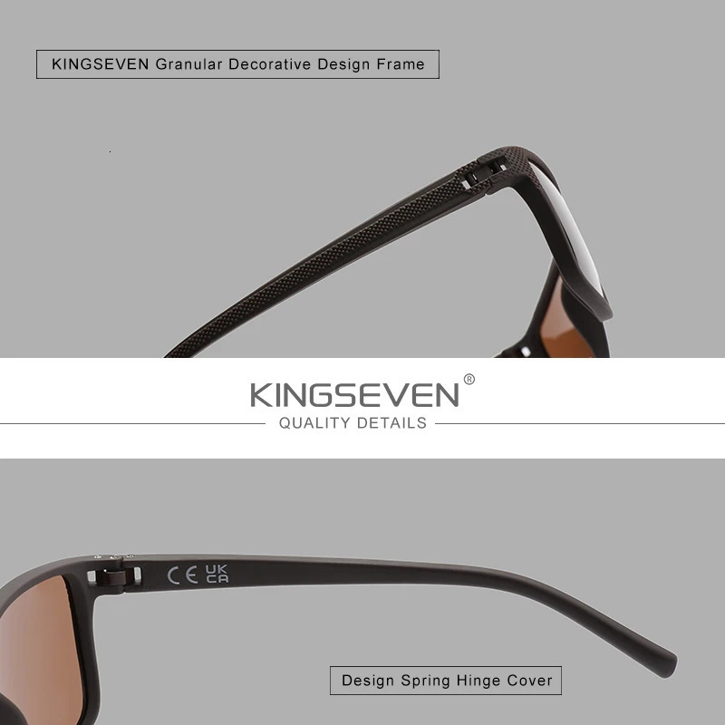 KINGSEVEN Polarized Sunglasses Women Driving Classic Square Frame Sun Glasses sunglasses for Men Outdoor Travel 755 260126