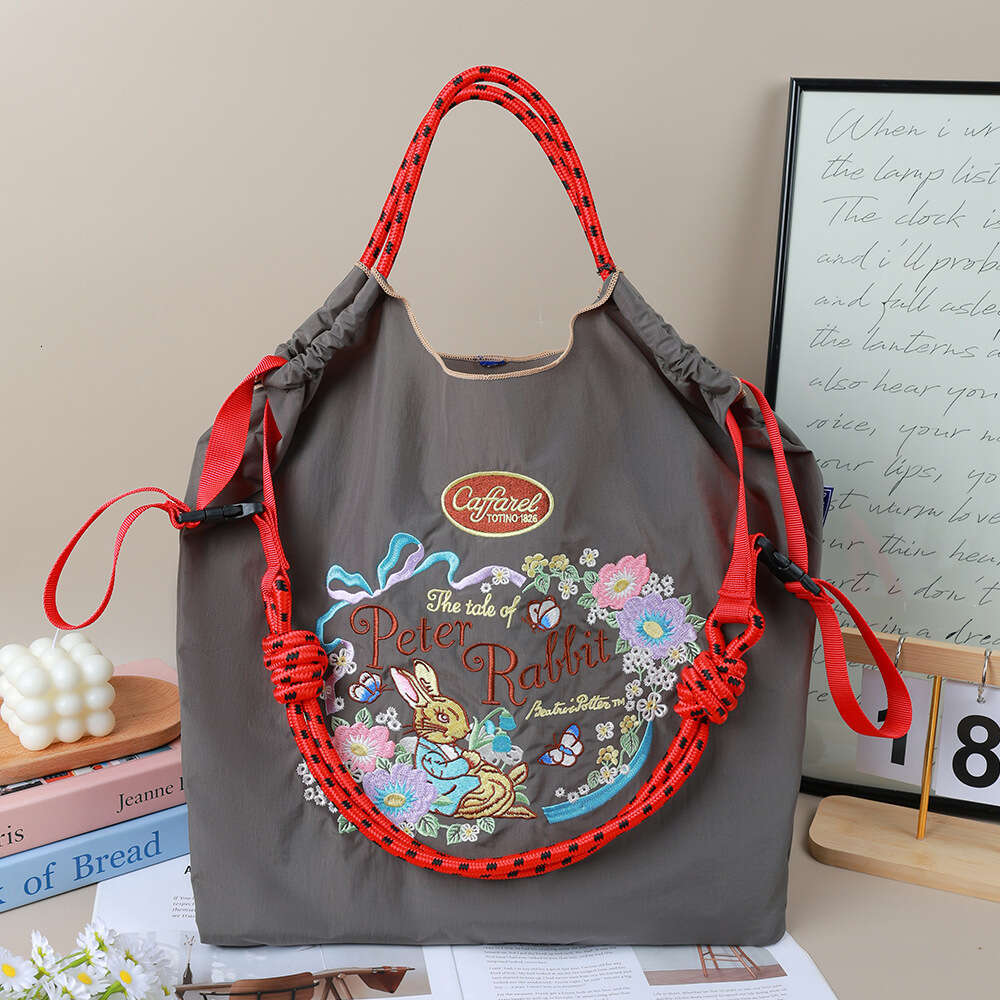 New Shoulder Large Capacity Waterproof Eco-Friendly Shopping Embroidered Crossbody Women's Trendy Tote Bag Evergwish