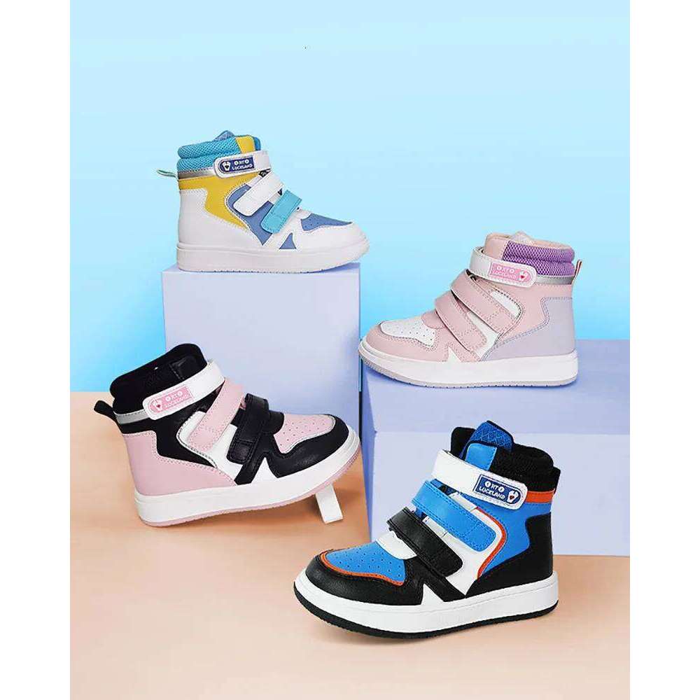 Ortoluckland Children Casual Shoes Kids Orthopedic Leather Sneaker Boys Girls Sporty School Tennis Winter Spring Boots 3to 14Age Y260128