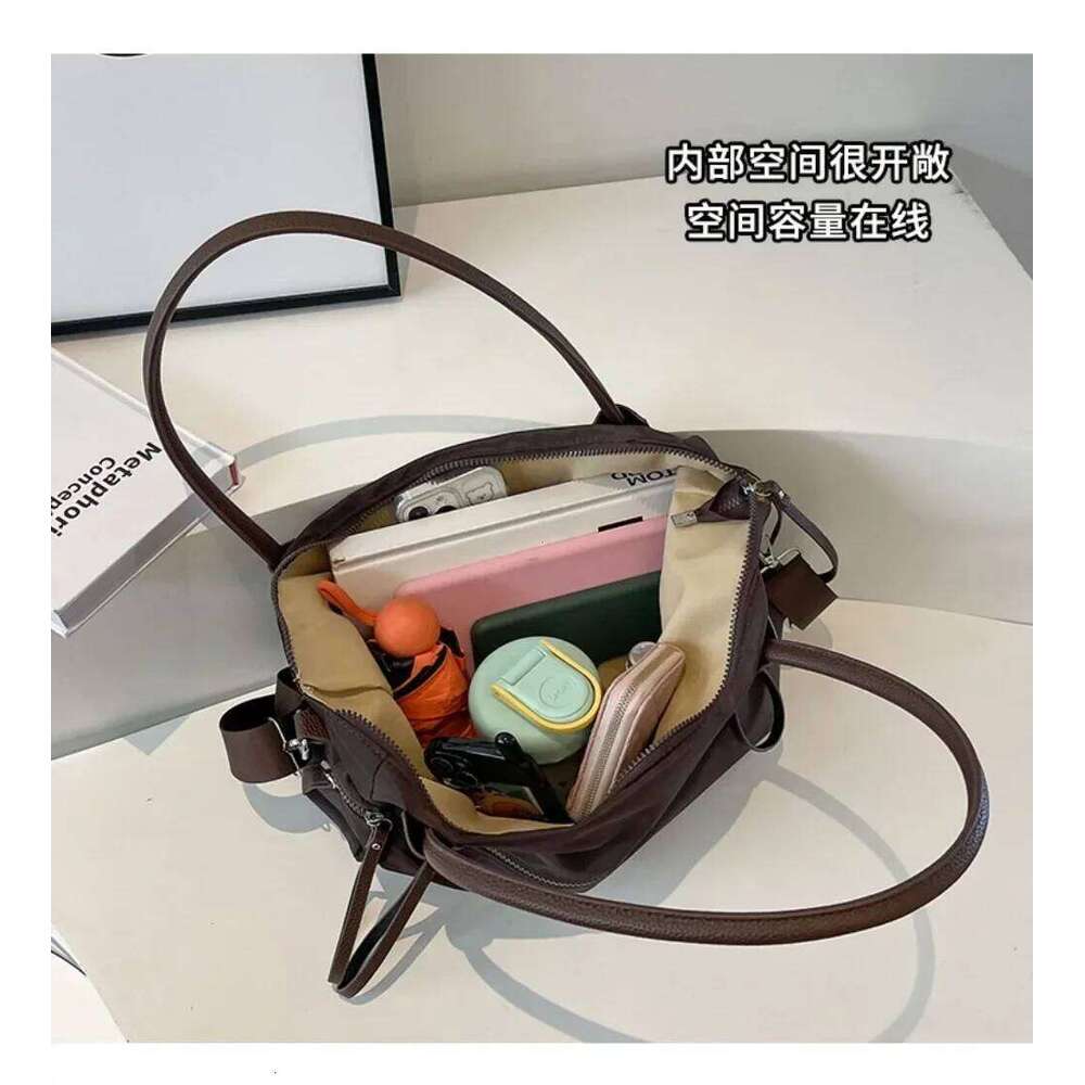 Nylon Canvas Women Autumn and Winter 2024 New Trendy South Korea Casual Tote Large Capaci Shoulder Messenger Bag Handbag XJ260131