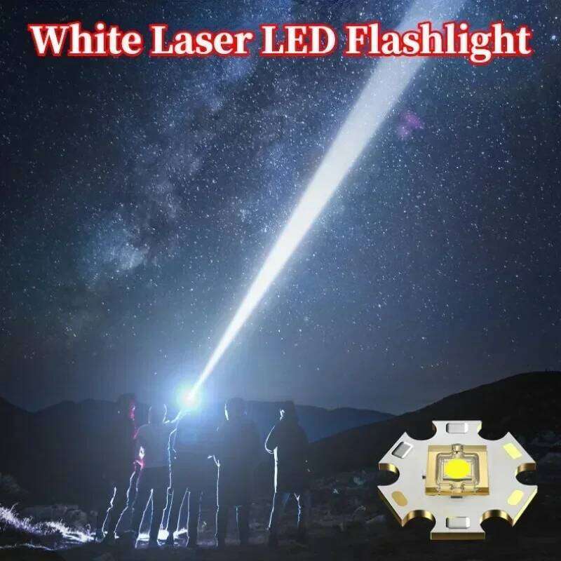 2025 Upgrade20W Super Bright LED Flashlight Long Range Zoomable Spotlight USB-C Rechargeable Waterproof for Camping Outdoor H260131