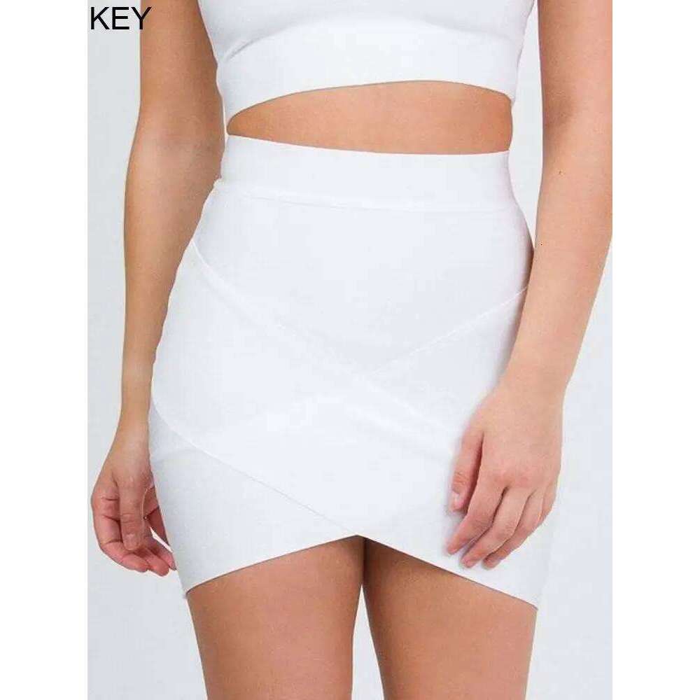 BEAUKEY Sexy Women Mini Short Elastic Slim Bandage Pencil Bodycon Blue Red Yellow Black Night Club Party Skirt XJ260131